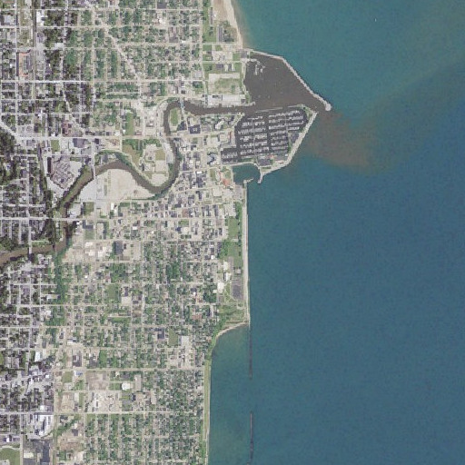 Aerial imagery of Pershing Park, WI