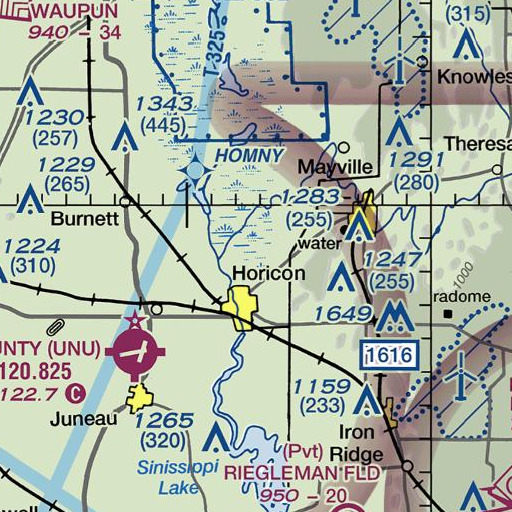 FAA VFR chart of Quick Point, WI