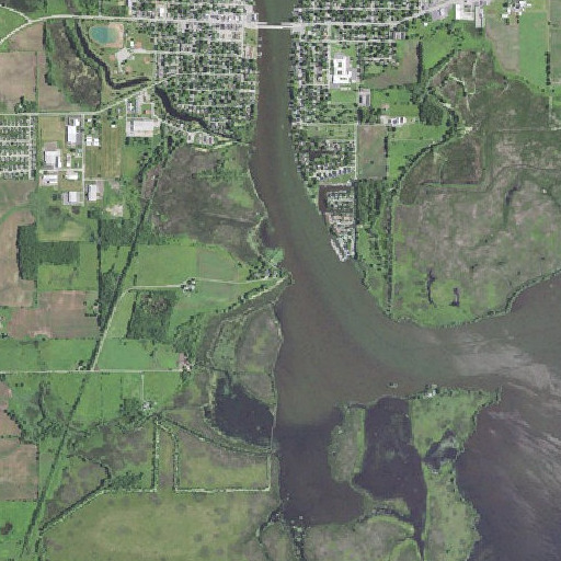 Aerial imagery of Quigleys Point, WI