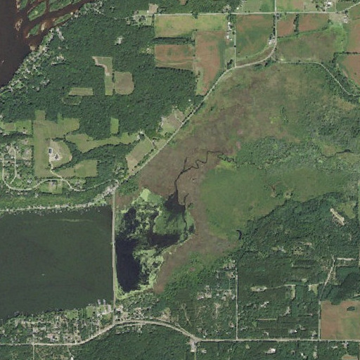 Aerial imagery of Rowan Creek, WI