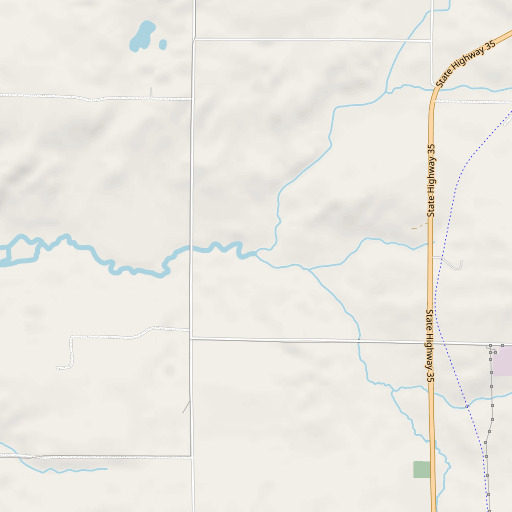 OpenStreetMap map of South Branch Trade River, WI