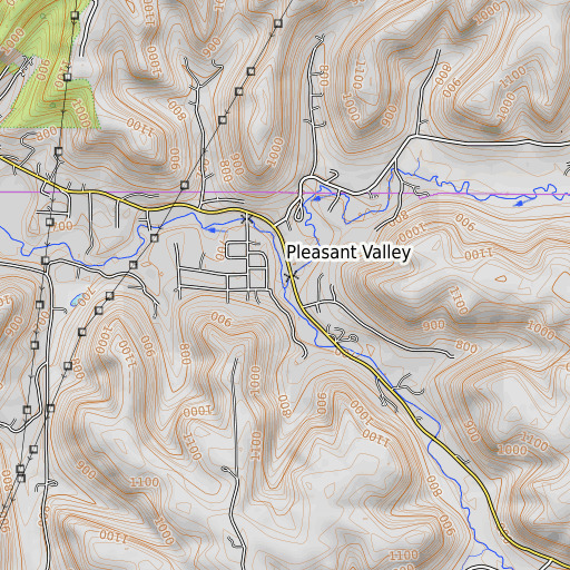 OpenTopoMap map of South Chipmunk Coulee, WI