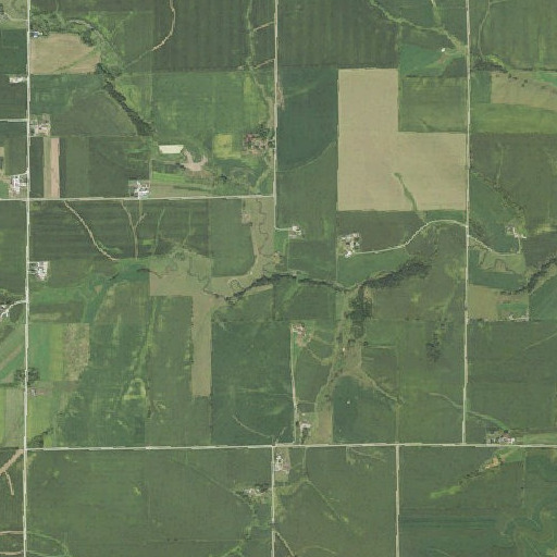 Aerial imagery of South Fork Ames Branch, WI