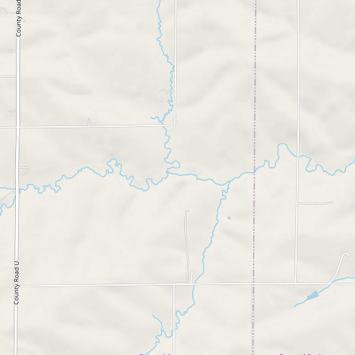 OpenStreetMap map of South Fork Ames Branch, WI