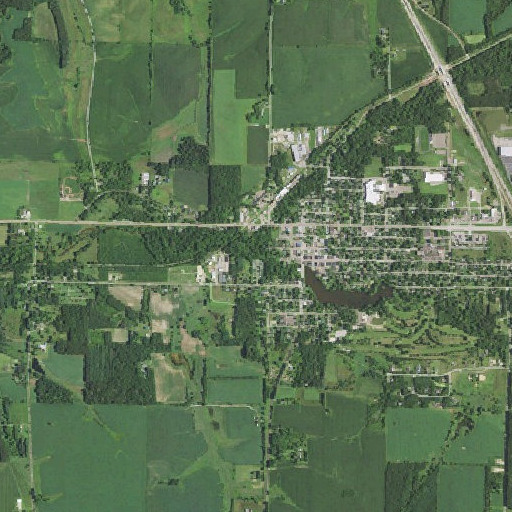 Aerial imagery of South Fork Buffalo River, WI