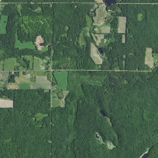 Aerial imagery of South Fork Clam River, WI