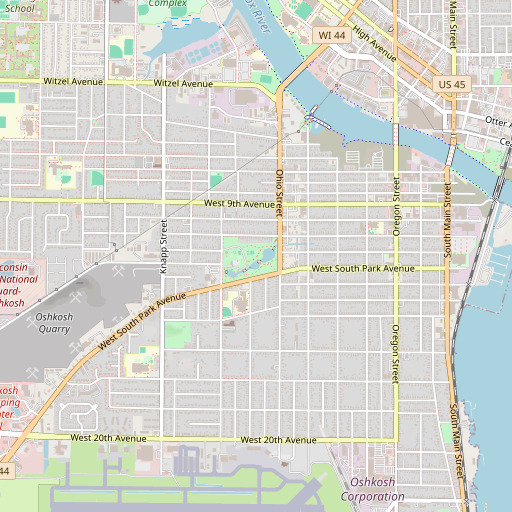 OpenStreetMap map of South Park, WI