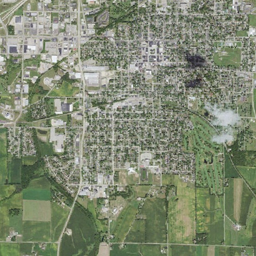 Aerial imagery of South School, WI