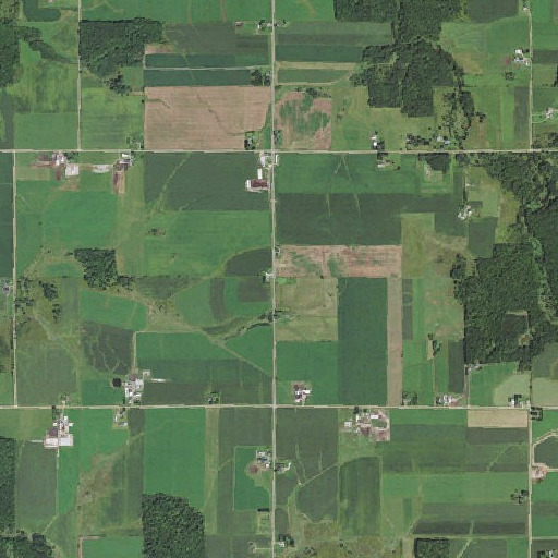 Aerial imagery of Trinity Cemetery, WI