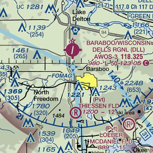 FAA VFR chart of Willson Elementary School, WI