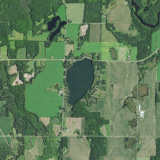 Aerial imagery of Windfall Lake, WI