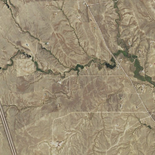 Aerial imagery of Bates Draw, WY