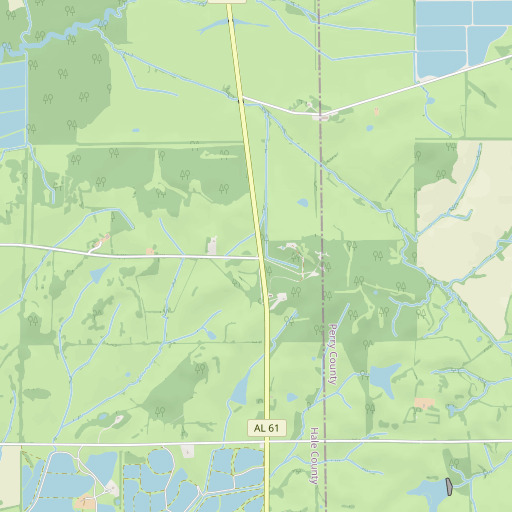OpenStreetMap map of Fowler Cemetery, AL