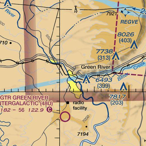 FAA VFR chart of Eagle Rock, WY