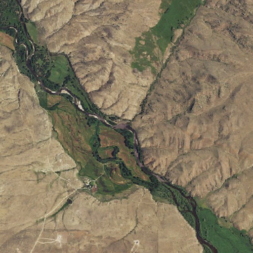Aerial imagery of Harrison Creek, WY