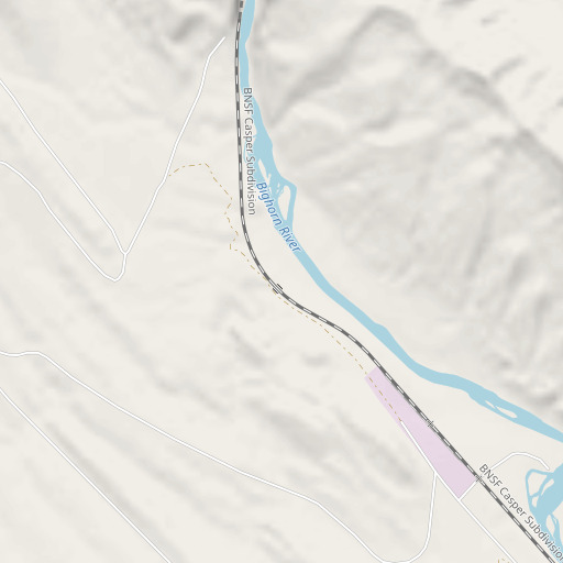 OpenStreetMap map of Lovell Draw, WY