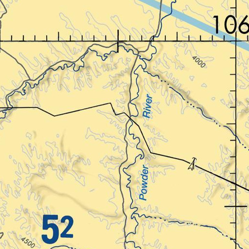 FAA VFR chart of Mitchell Draw, WY