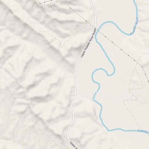 OpenStreetMap map of Mitchell Draw, WY