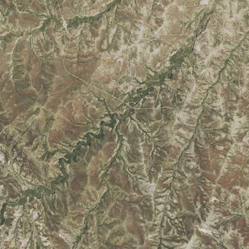 Aerial imagery of Monument Draw, WY