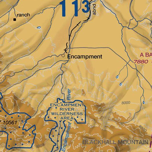 FAA VFR chart of Moores Ranch, WY