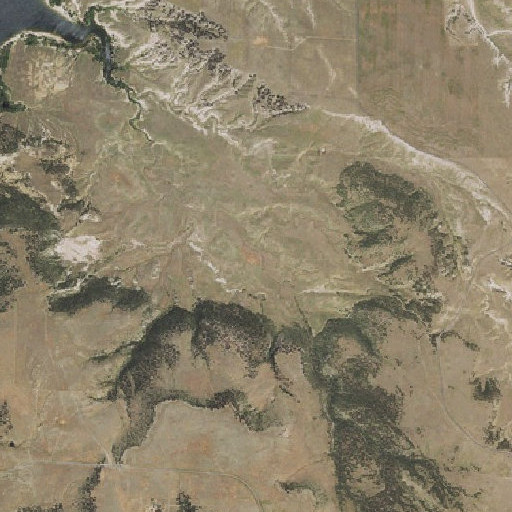 Aerial imagery of Morris Canyon, WY