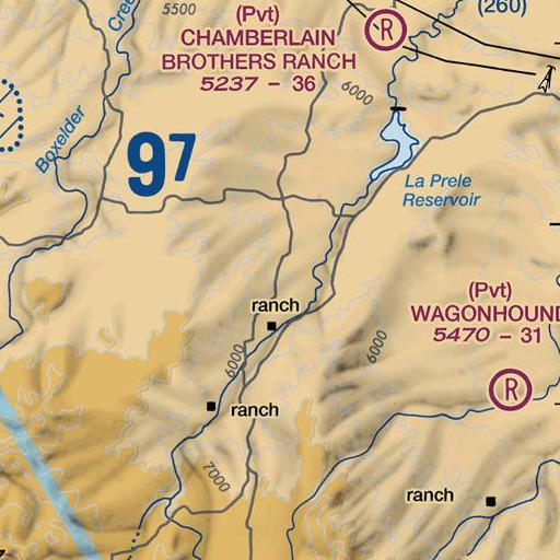 FAA VFR chart of Moss Agate Hill, WY