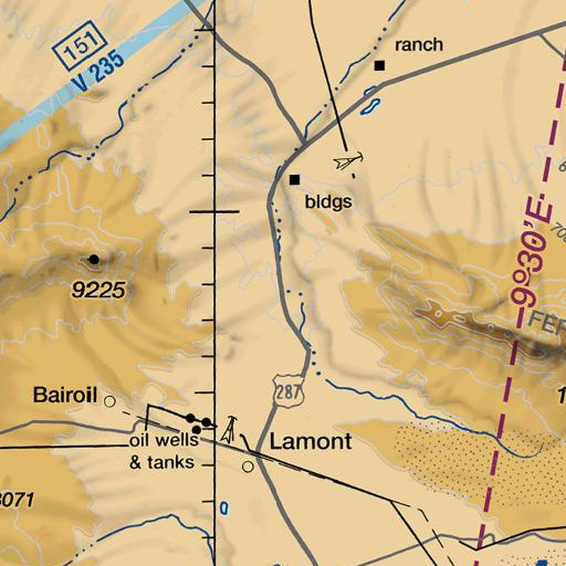FAA VFR chart of Murphree Creek, WY