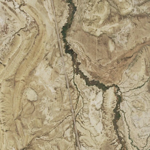 Aerial imagery of Murphree Creek, WY