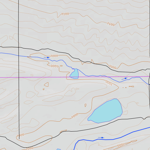 OpenTopoMap map of Murray Lake, WY