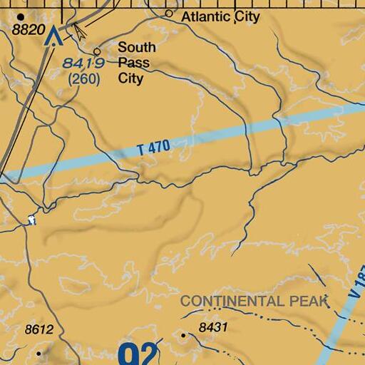 FAA VFR chart of Oregon Slough, WY