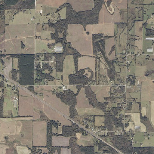 Aerial imagery of Buck Branch, AL