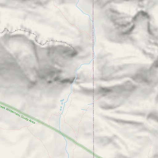 OpenStreetMap map of Shoal Falls, WY