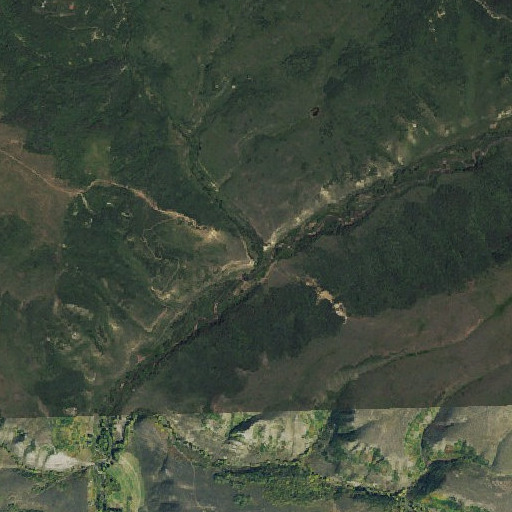 Aerial imagery of Stemp Spring Gulch, WY