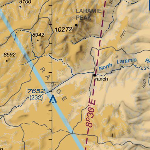FAA VFR chart of Bear Creek, WY