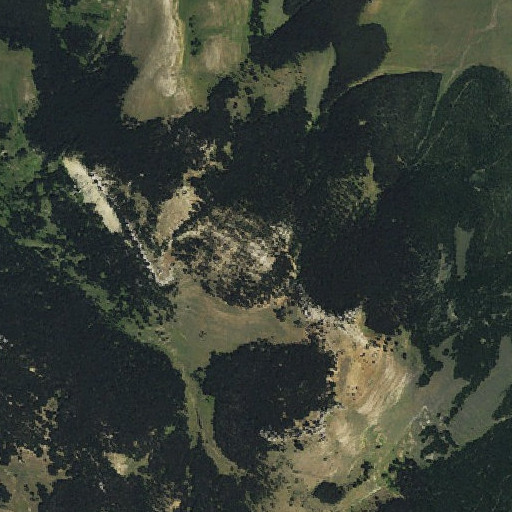 Aerial imagery of Bear Rocks, WY