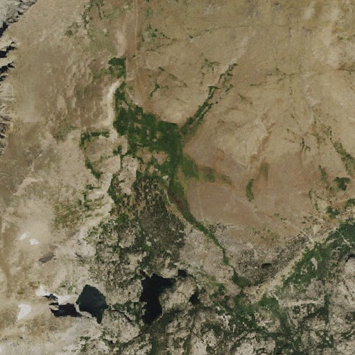 Aerial imagery of Burro Flat, WY