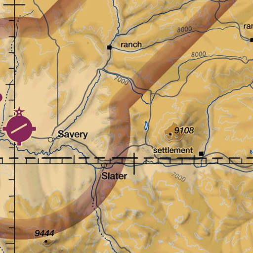 FAA VFR chart of Horse Mountain, WY