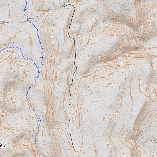 OpenTopoMap map of Indian Spring, WY