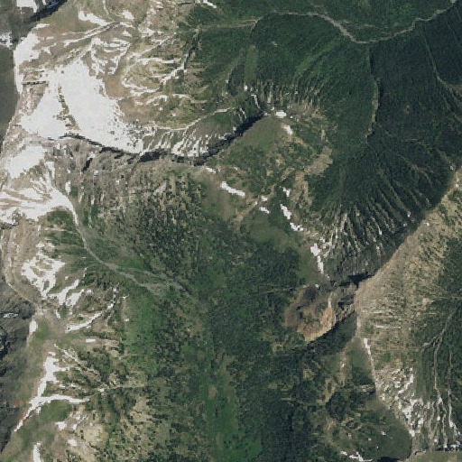 Aerial imagery of Ishawooa Pass, WY