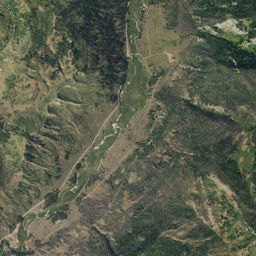 Aerial imagery of Jack Pine Creek, WY