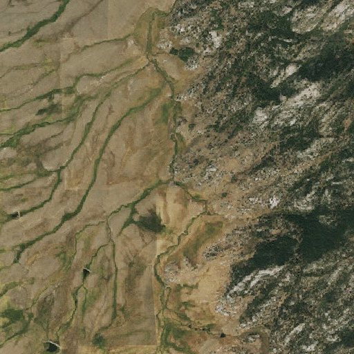Aerial imagery of Jackson Creek, WY