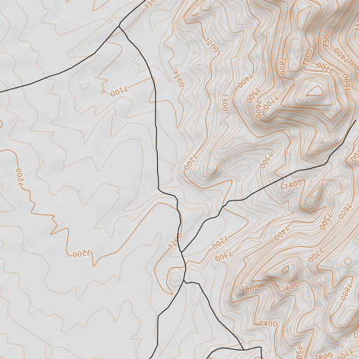 OpenTopoMap map of Jackson Creek, WY