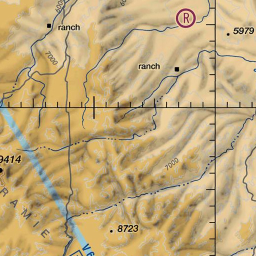 FAA VFR chart of Jenkins Pass, WY