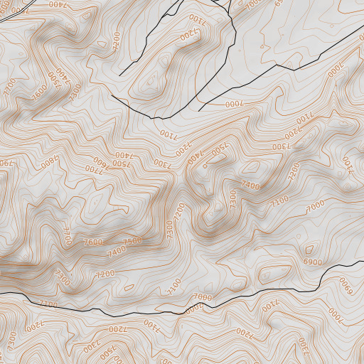 OpenTopoMap map of Jenkins Pass, WY