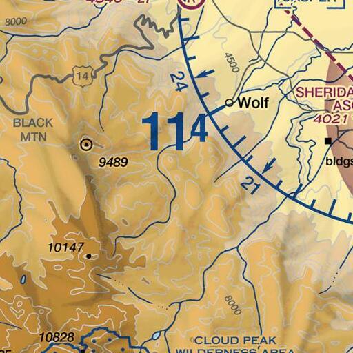 FAA VFR chart of Little Mountain, WY