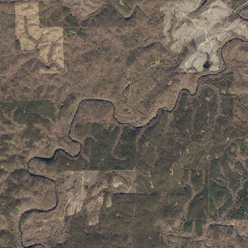 Aerial imagery of Mill Creek, AL