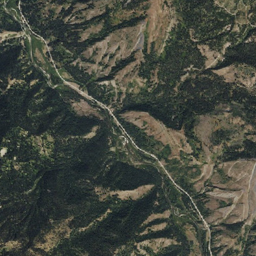 Aerial imagery of Man Creek, WY