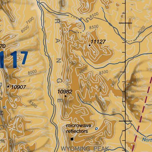 FAA VFR chart of Menace Falls, WY