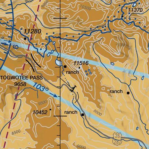 FAA VFR chart of Pinnacle Trail, WY