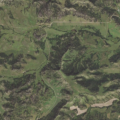 Aerial imagery of The Notch, WY